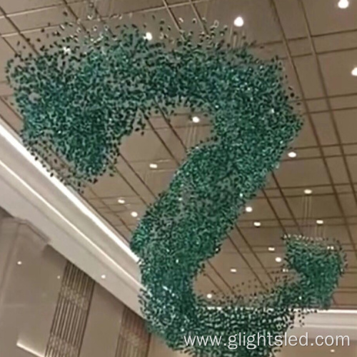 Custom hotel lobby art decoration modern Crystal Chandelier